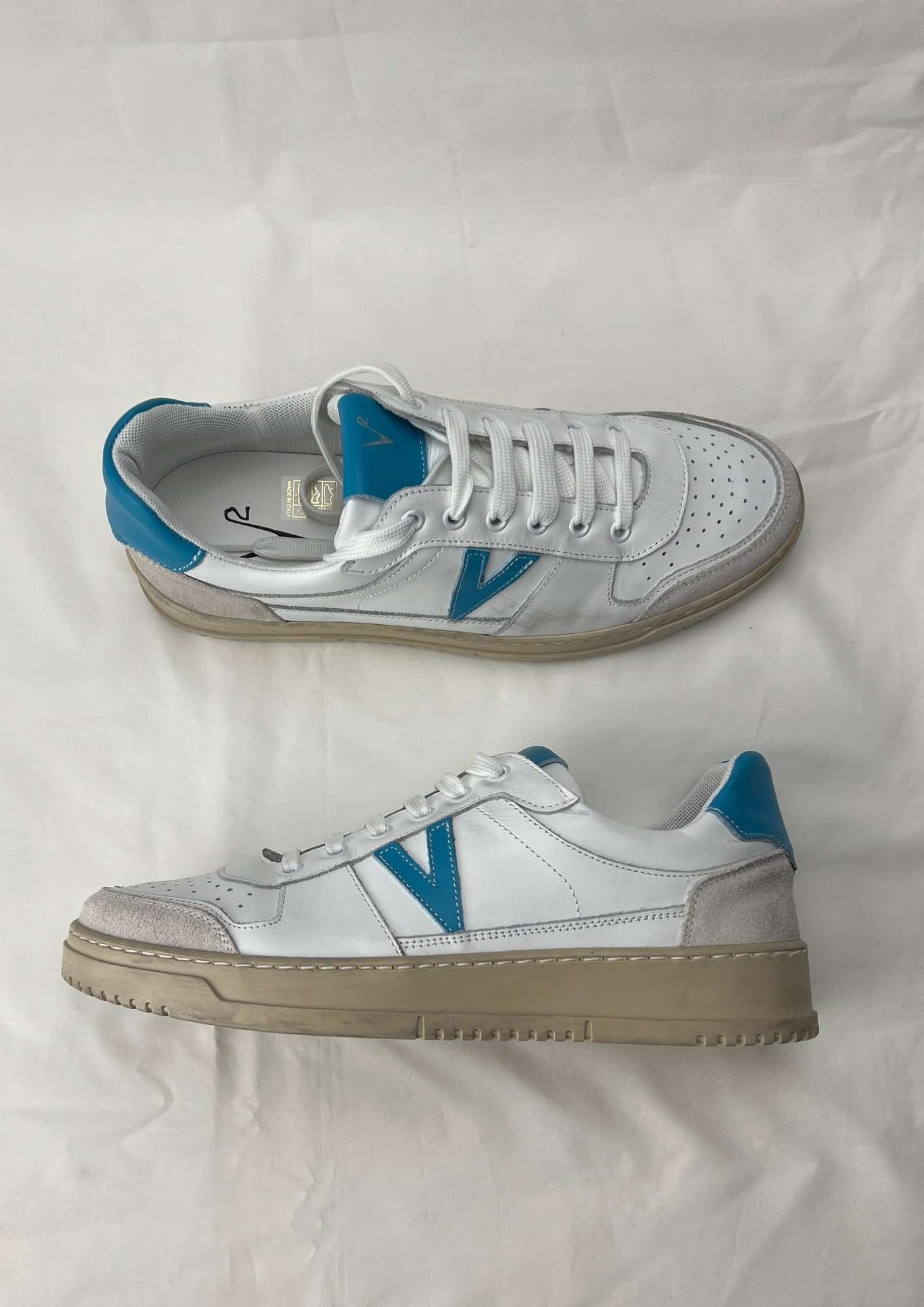 Sneakers College con retro e inserto azzurro V2 - Seipuntozerostore