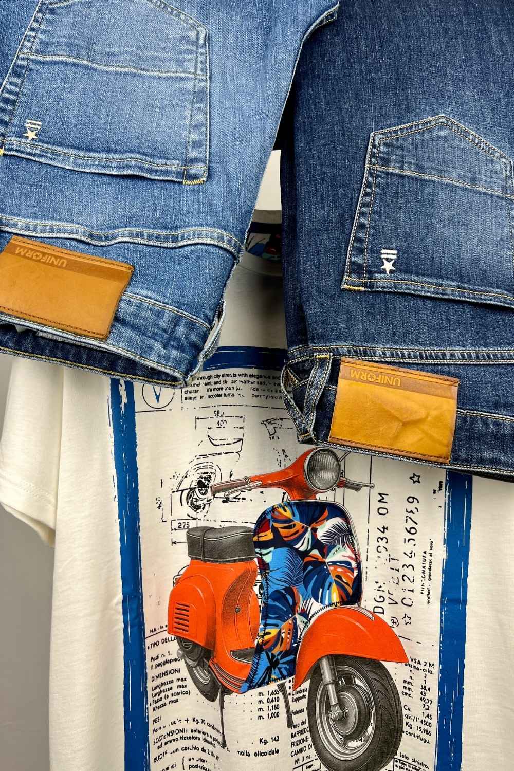 T-shirt Vespa con stampa V2 - Seipuntozerostore