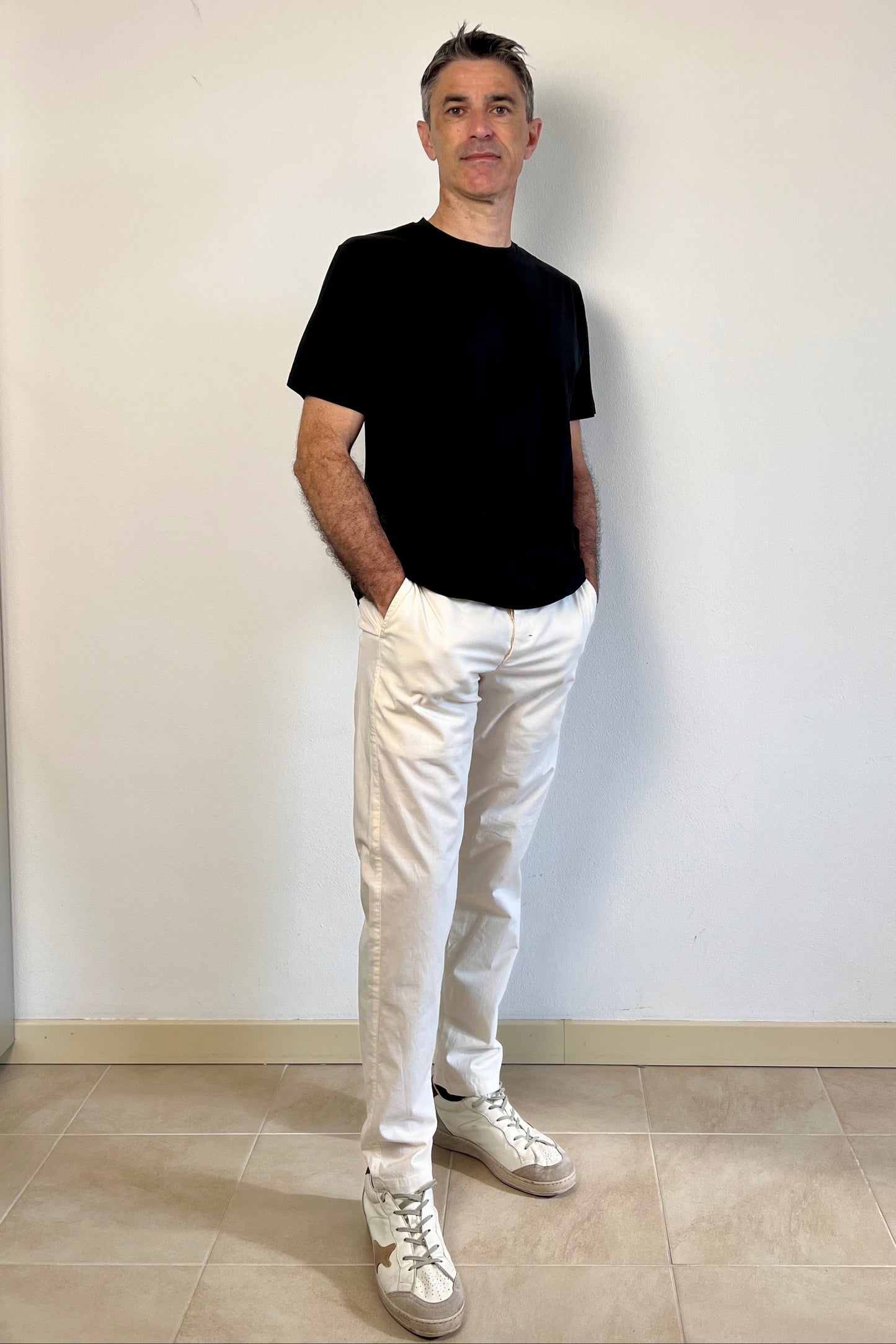 T-shirt cotone modal nero Berna