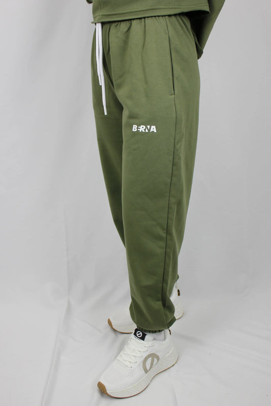 Pantalone con polsino muschio Berna - Seipuntozerostore