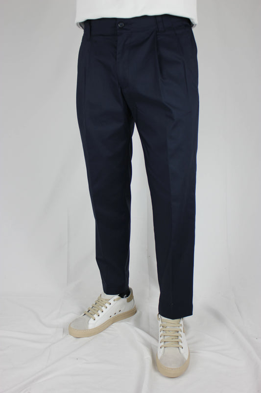 Pantalone sartoriale con 2 pinces blu Seipuntozerostore - Seipuntozerostore