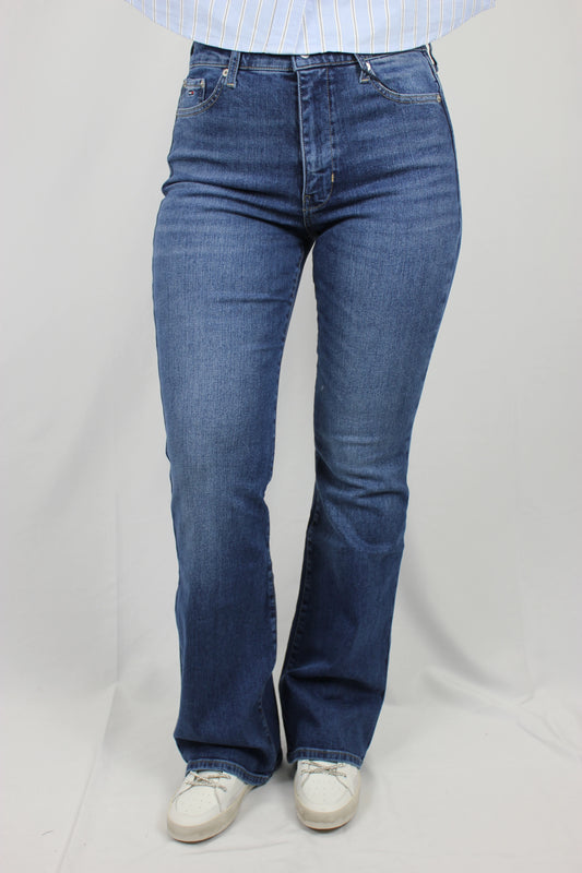 Jeans Sylvia skinny fit a campana e vita alta Tommy Jeans - Seipuntozerostore