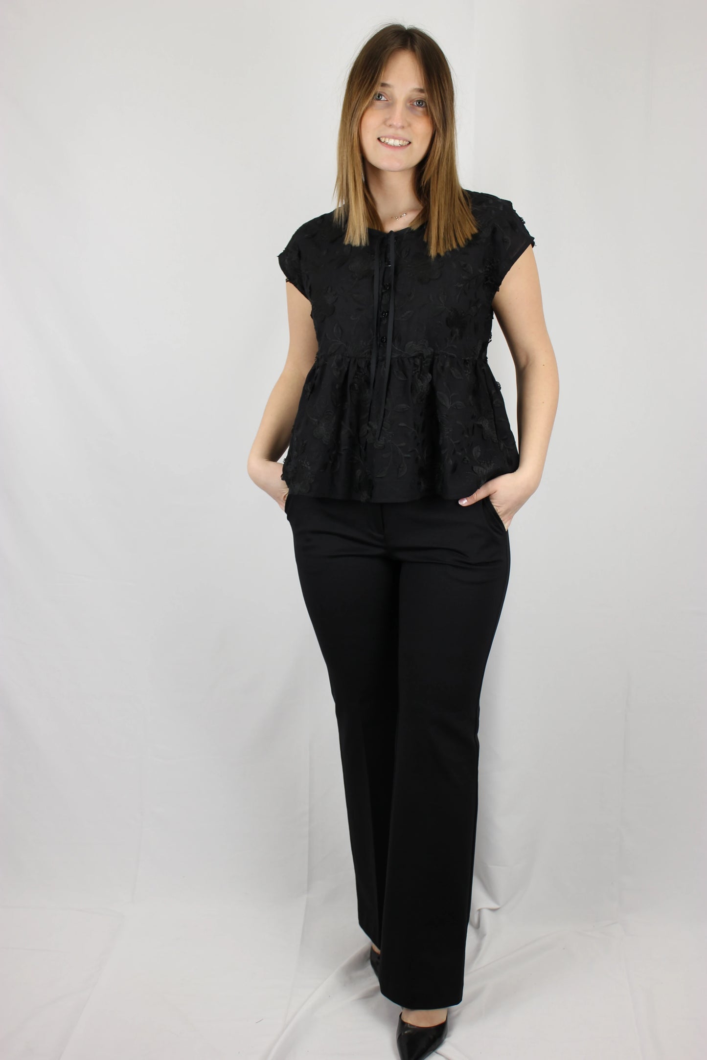 Bluse in cotone ricamato - Seipuntozerostore