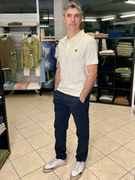 Pantalone Chino blu Lyle & Scott - Seipuntozerostore