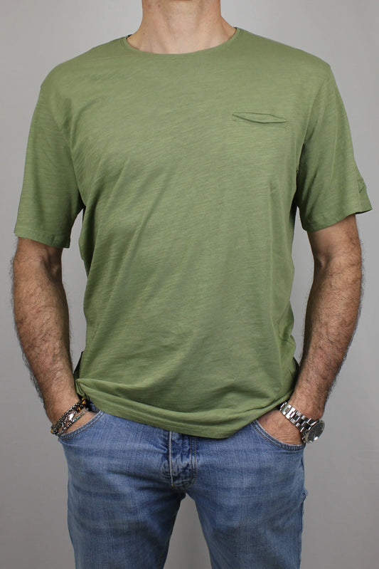 T-shirt con taschino verde Berna - Seipuntozerostore