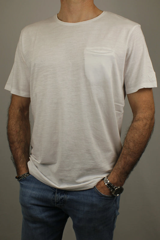 T-shirt paricollo bianco Berna - Seipuntozerostore