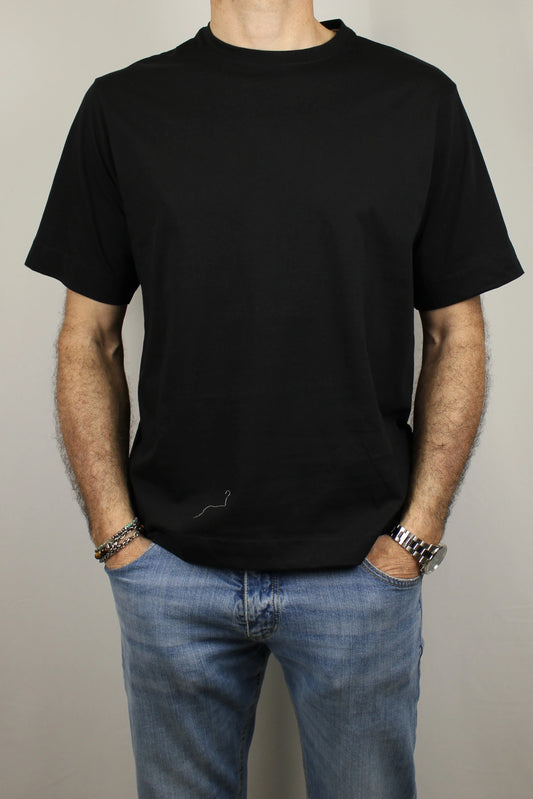T-shirt over nero Berna - Seipuntozerostore