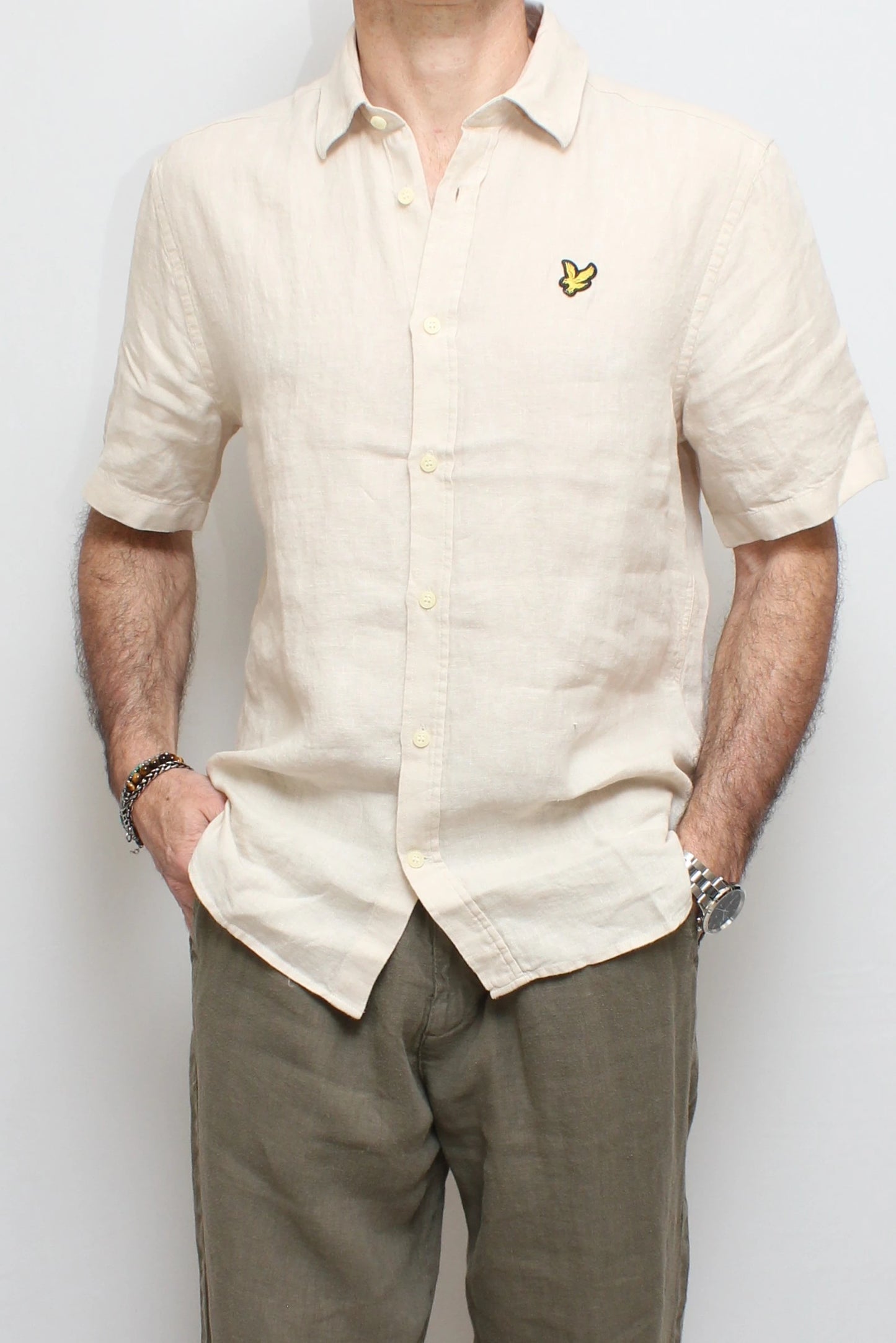Camicia in lino manica corta Lyle & Scott - Seipuntozerostore