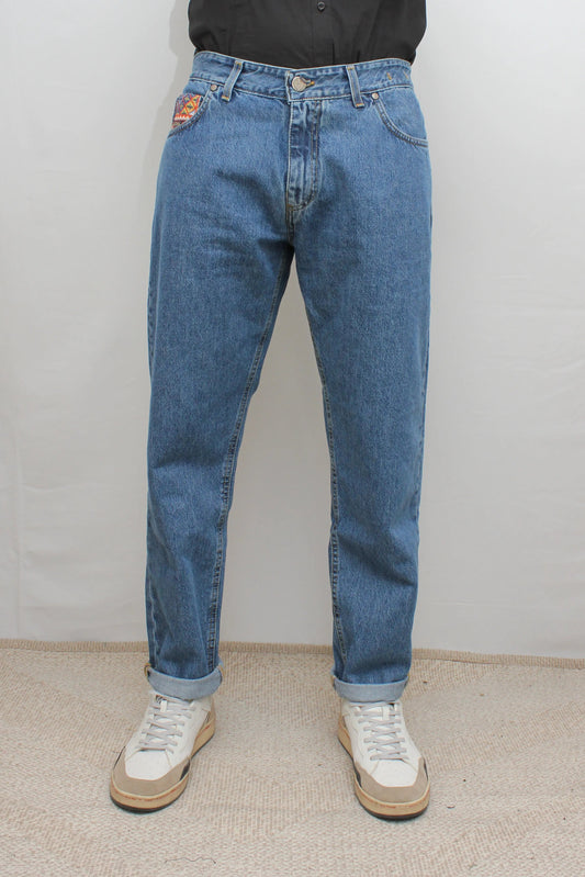 Jeans Loose Fit - Blu con salpa e taschino in tessuto V2 - Seipuntozerostore