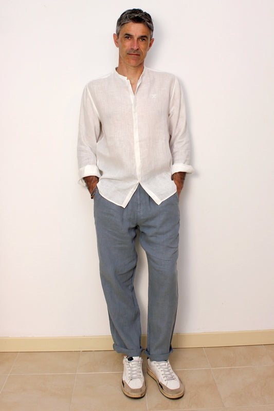 Pantalone chino polvere lino Lyle & Scott - Seipuntozerostore