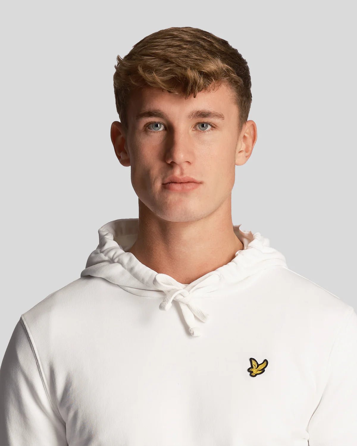 Felpa con cappuccio in cotone Loopback bianco Lyle & Scott - Seipuntozerostore