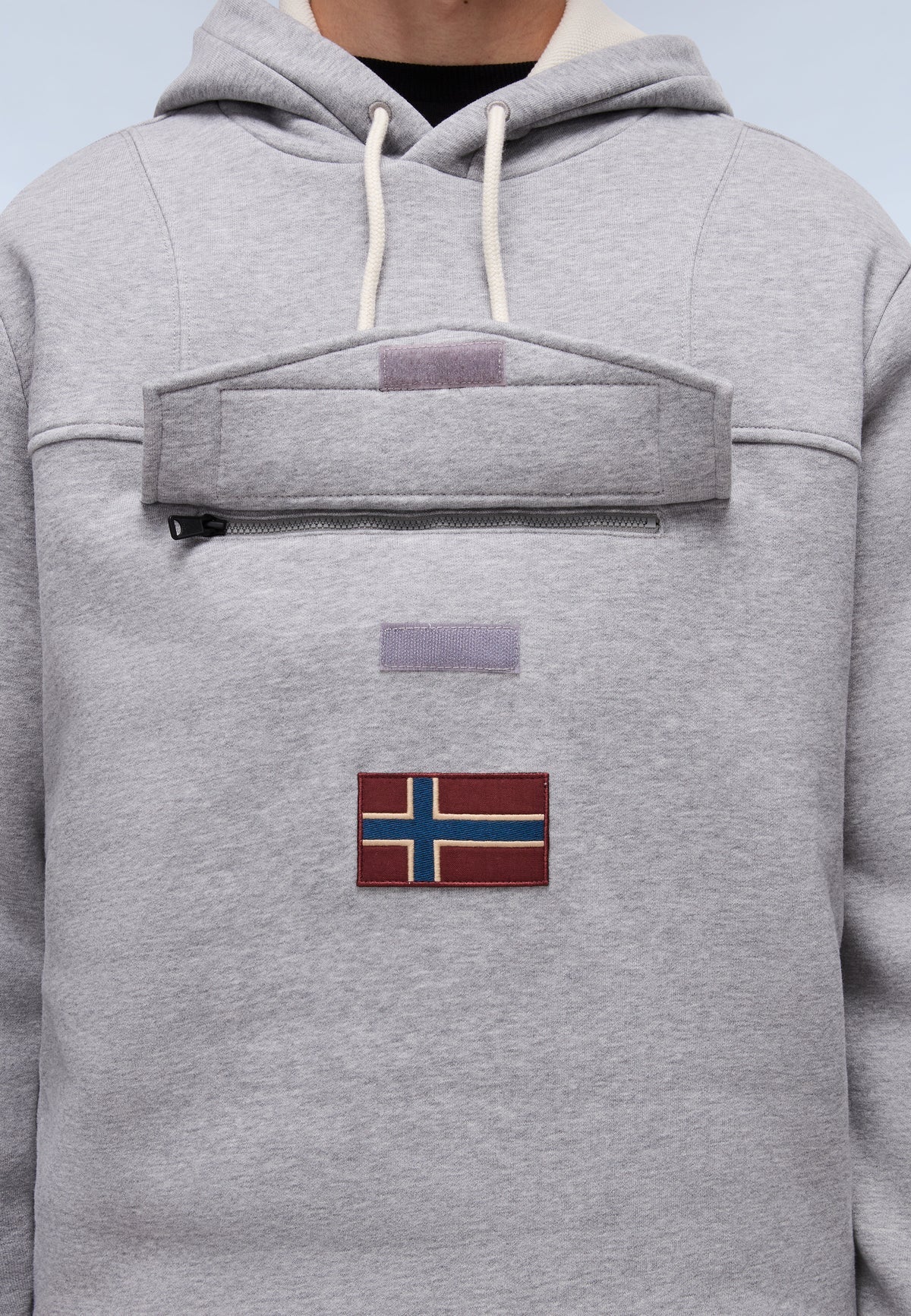 Felpa con Cappuccio Grigia Burgee - Seipuntozerostore