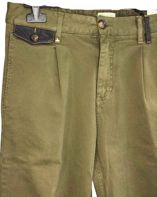 Pantalone Chino Avocado Cropped Berna - Seipuntozerostore