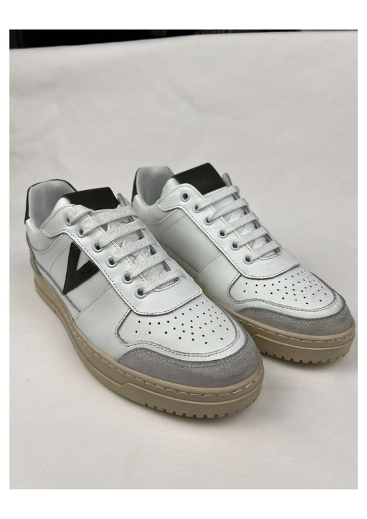 Sneakers College con retro e inserto verde militare V2 Brand - Seipuntozerostore