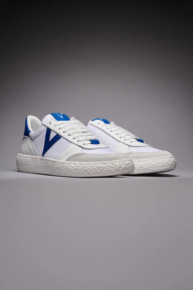 Sneakers Atena con inserti gommati Blu Royal V2 - Seipuntozerostore