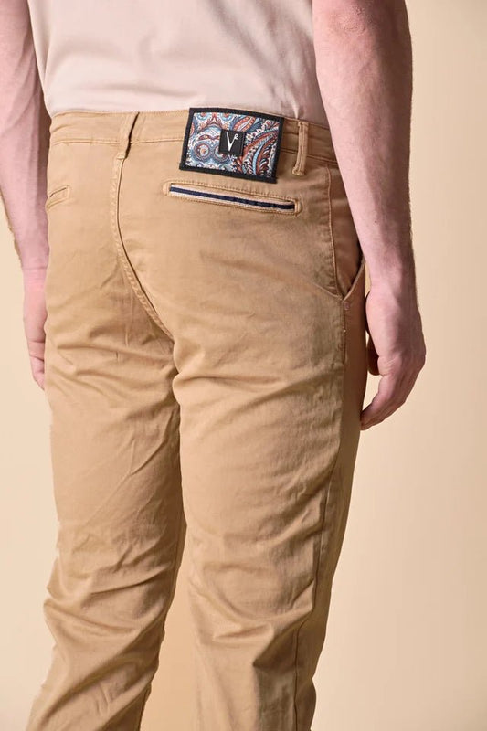 Chino in cotone elasticizzato Biscotto con Salpa in tessuto V2 - Seipuntozerostore