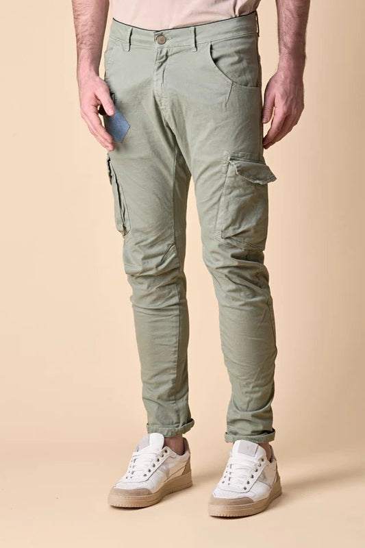 TEXAS - Cargo Pesto con patch frontale e salpa in tessuto V2 - Seipuntozerostore