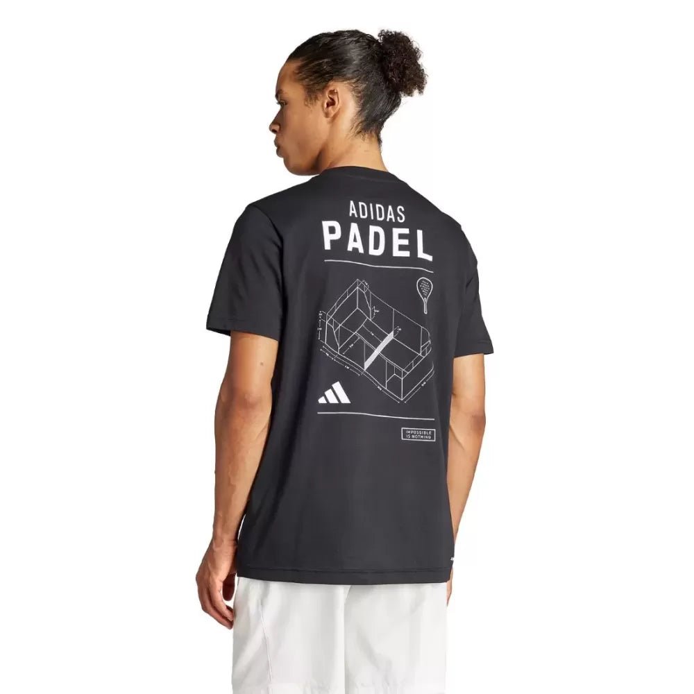 T-shirt Graphic Logo Padel Adidas - Seipuntozerostore