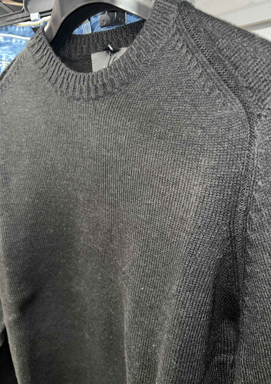 Maglia giro collo misto lana Block nero Eleven - Seipuntozerostore