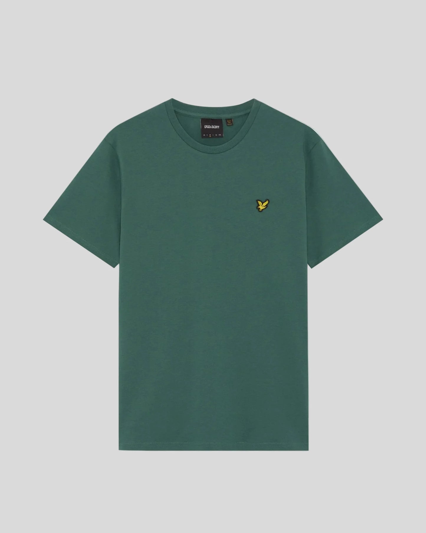 T-shirt girocollo in cotone Plain T-shirt Verde Everglade - Seipuntozerostore