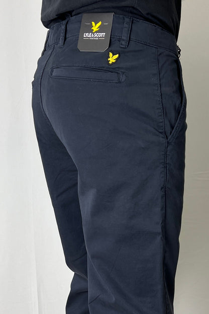 Pantalone Chino blu Lyle & Scott - Seipuntozerostore