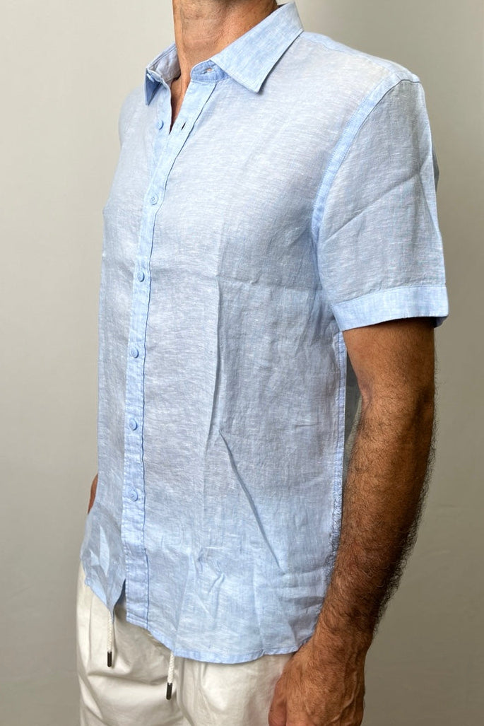 Camicia in Lino Azzurro Cielo Primo Emporio
