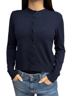 Cardigan classico blu Berna - Seipuntozerostore