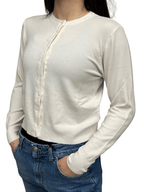 Cardigan classico crema Berna - Seipuntozerostore