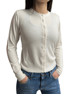 Cardigan classico crema Berna - Seipuntozerostore