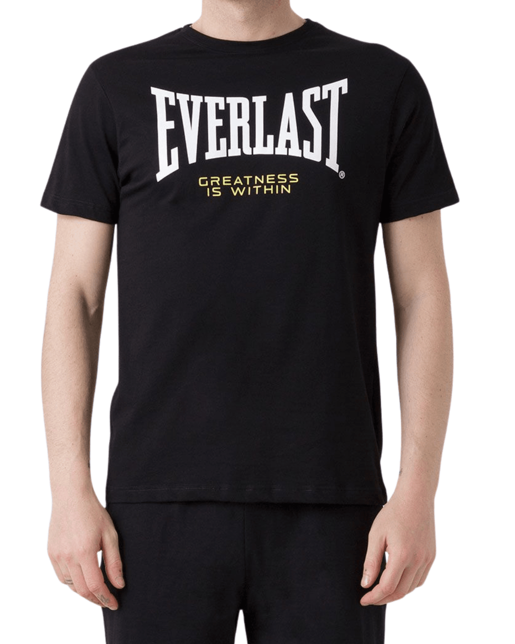 T-shirt nera con logo Everlast - Seipuntozerostore