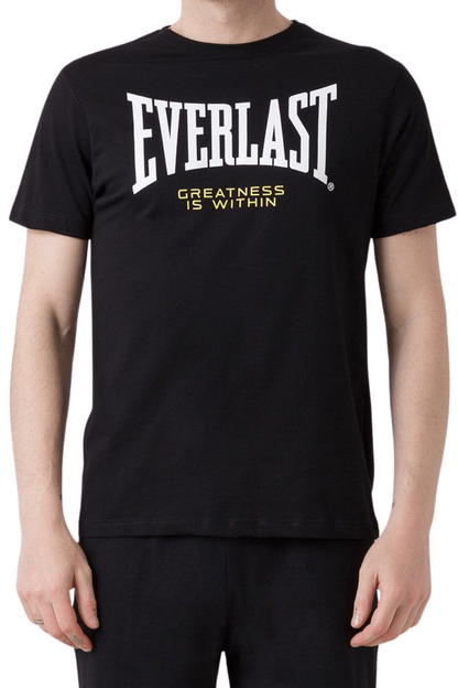 T-shirt nera con logo Everlast - Seipuntozerostore