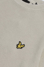 Maglia Grey Taupe Engineered Rib Crew Neck Lyle & Scott - Seipuntozerostore