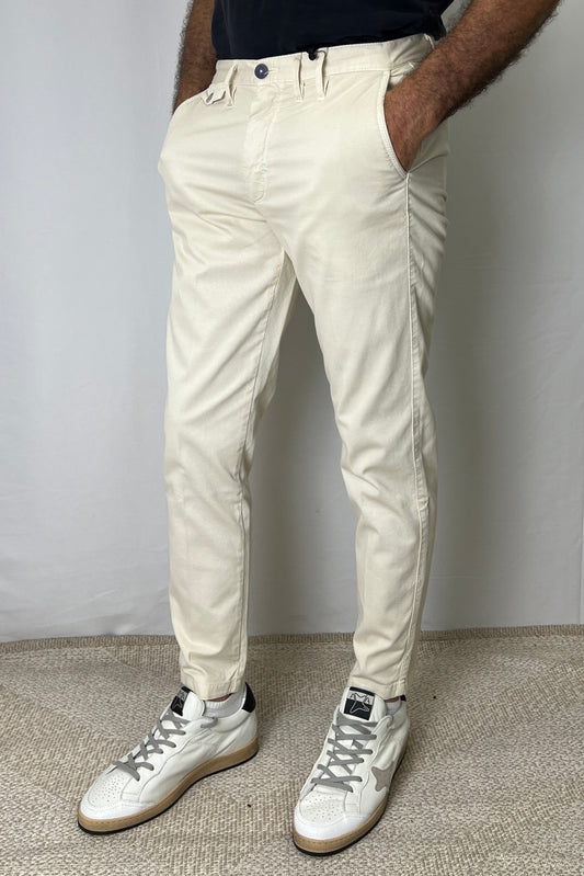 Pantalone chinos armaturato panna Berna - Seipuntozerostore