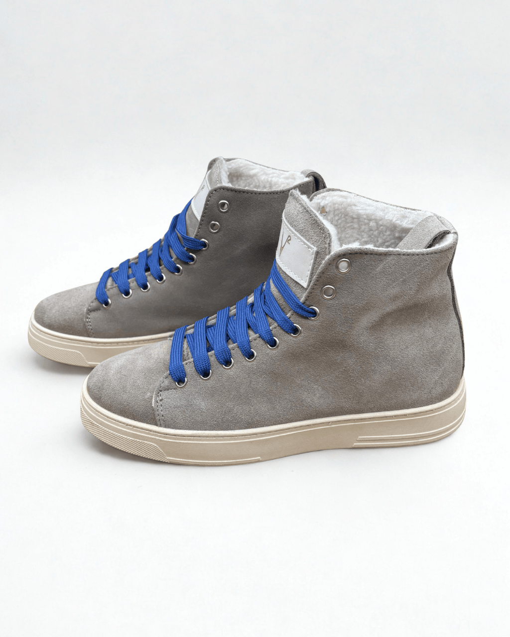 Stivaletto in pelle scamosciata tortora V2 Brand - Seipuntozerostore