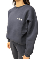 Felpa girocollo logata Sportswear Blu Berna - Seipuntozerostore