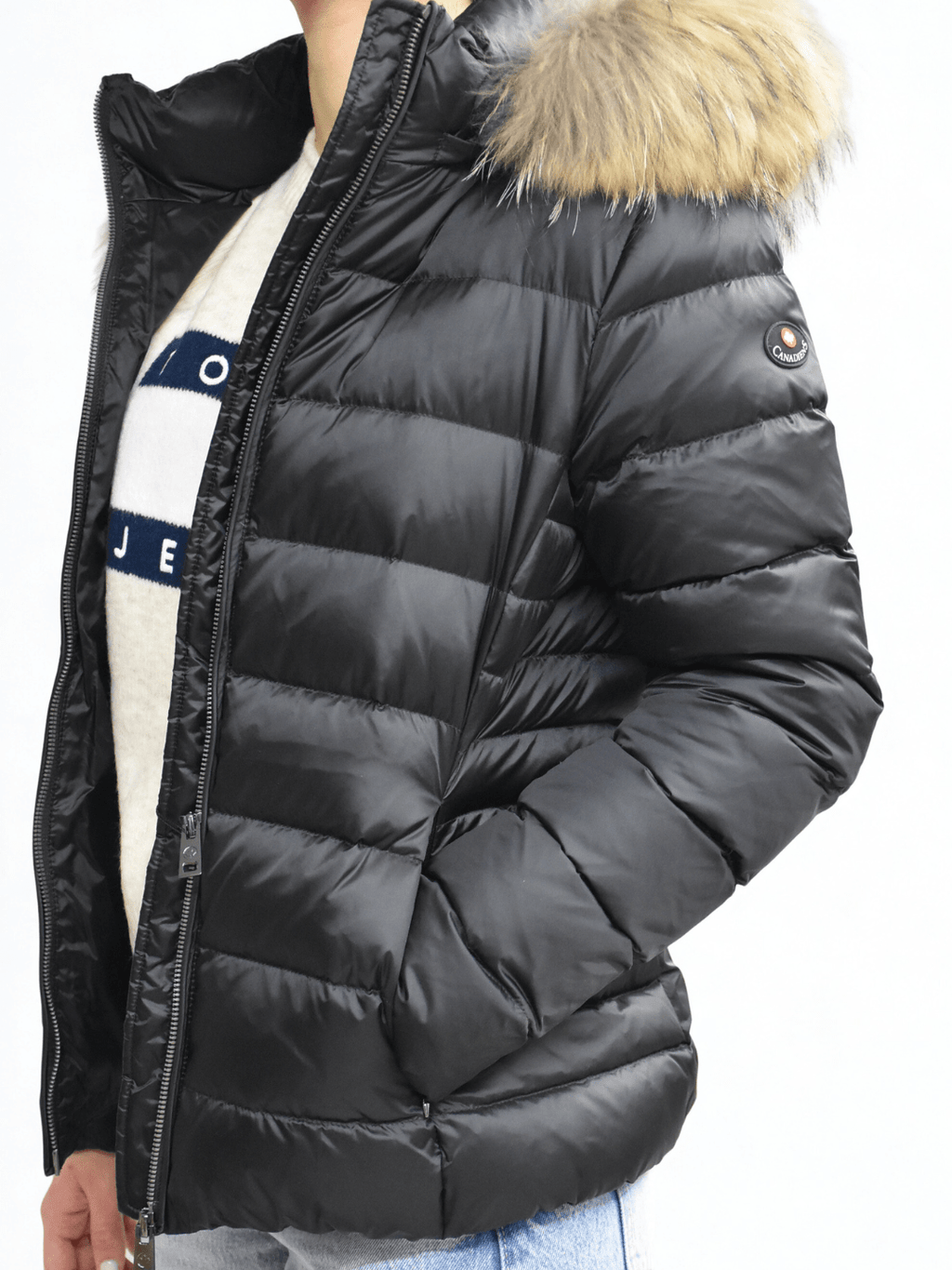 Piumino Lisbet 2.0 Fur Nero Canadiens - Seipuntozerostore