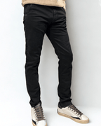 Pantalone nero chino in cotone con salpa in tessuto V2 Brand - Seipuntozerostore