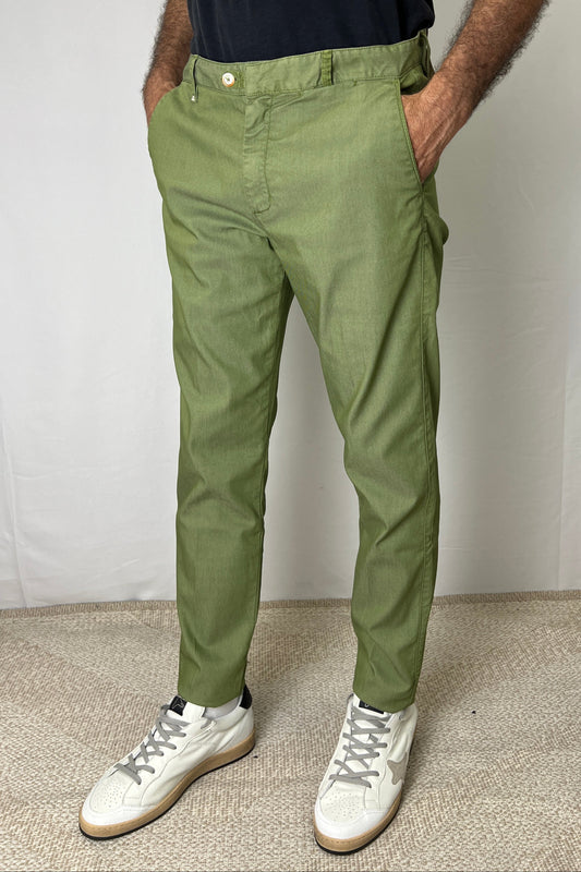 Pantalone Chinos kiwi Berna - Seipuntozerostore