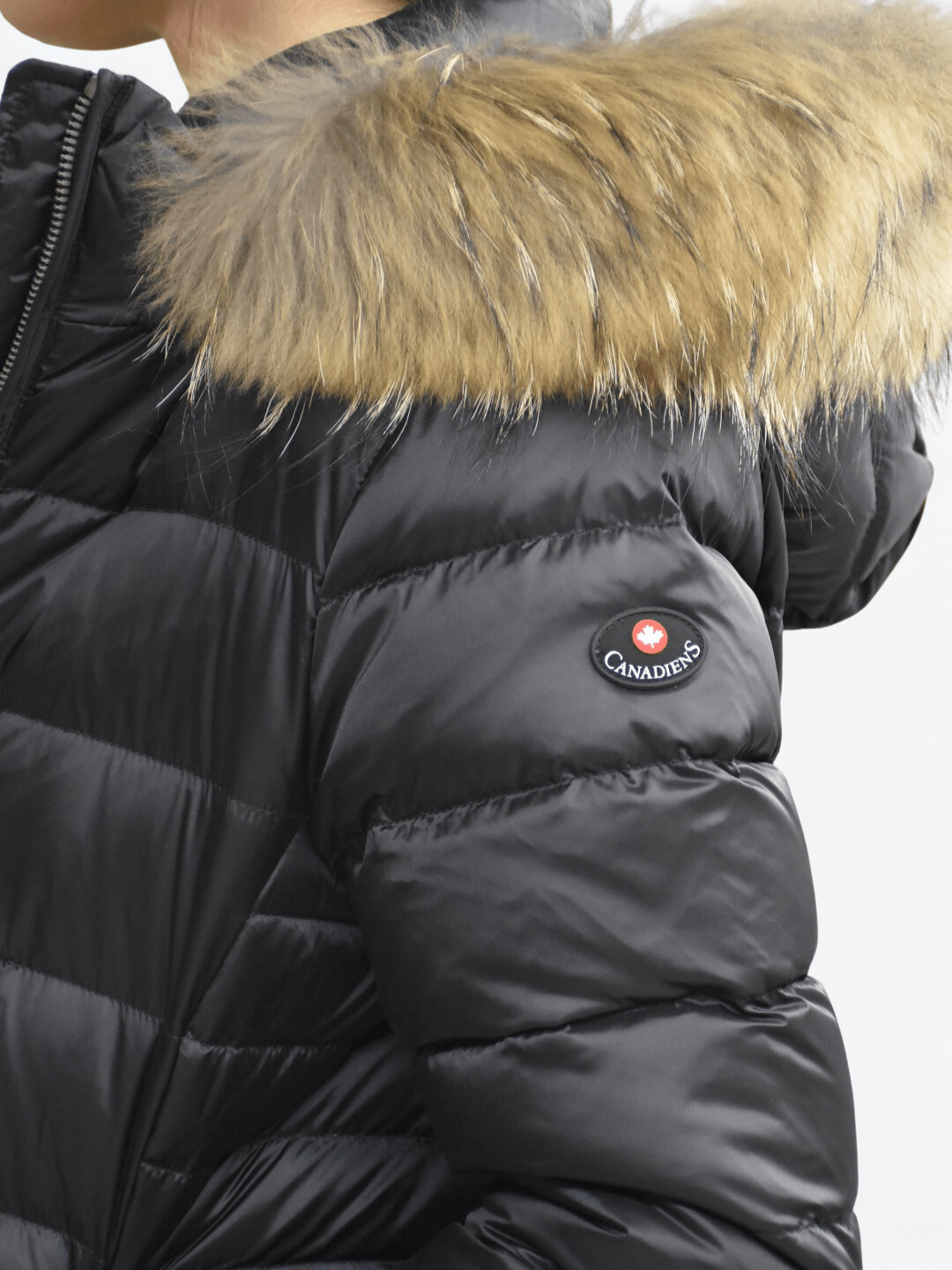 Piumino Lisbet 2.0 Fur Nero Canadiens - Seipuntozerostore