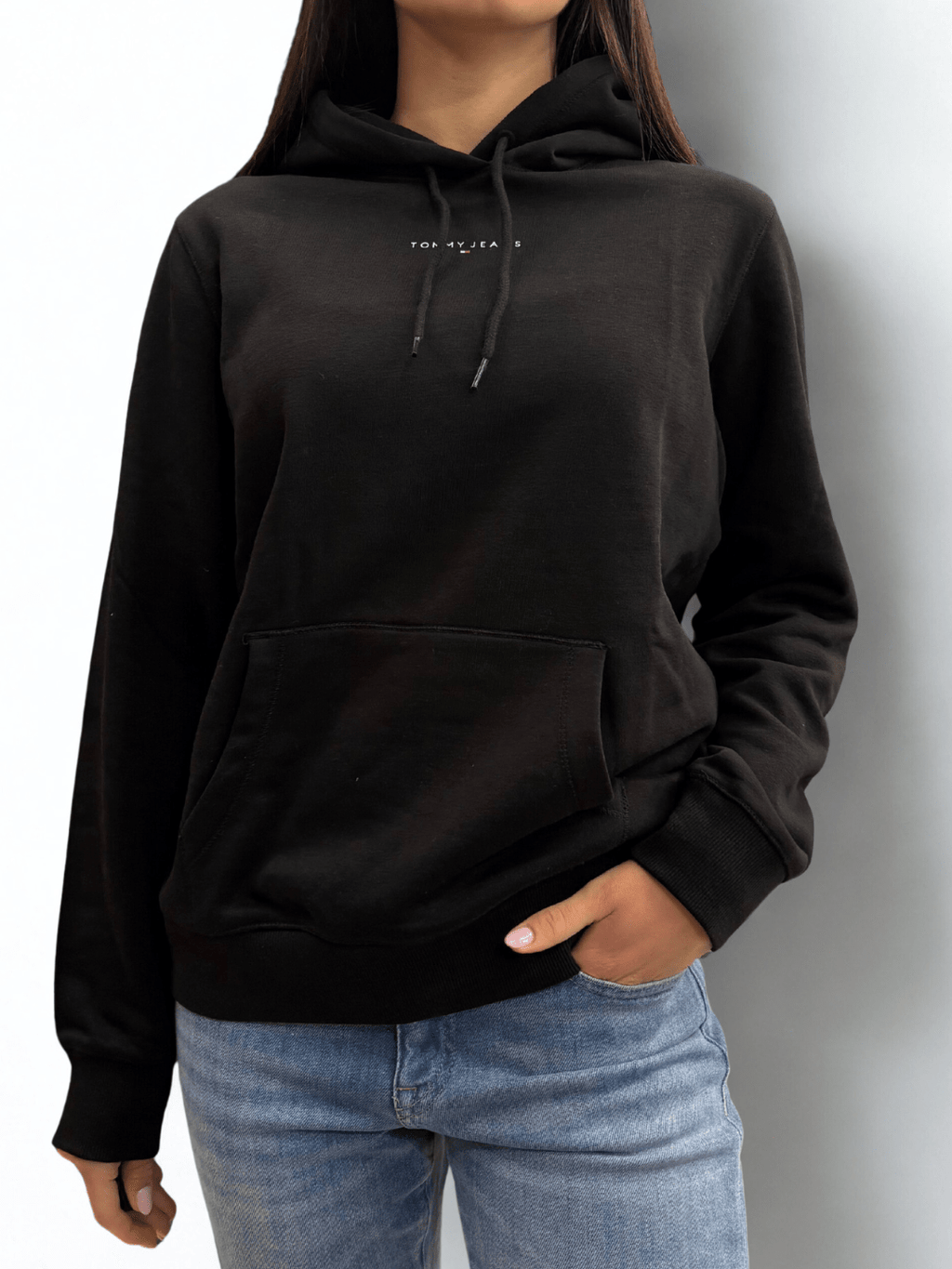 Felpa con cappuccio e logo lineare Tommy Jeans - Seipuntozerostore