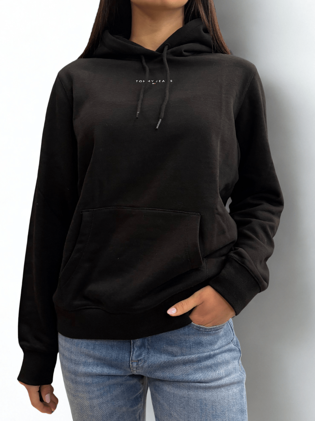 Felpa con cappuccio e logo lineare Tommy Jeans - Seipuntozerostore