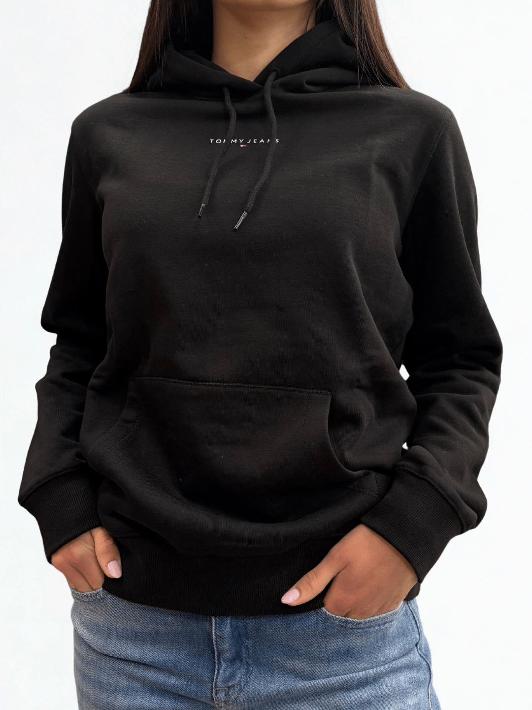 Felpa con cappuccio e logo lineare Tommy Jeans - Seipuntozerostore