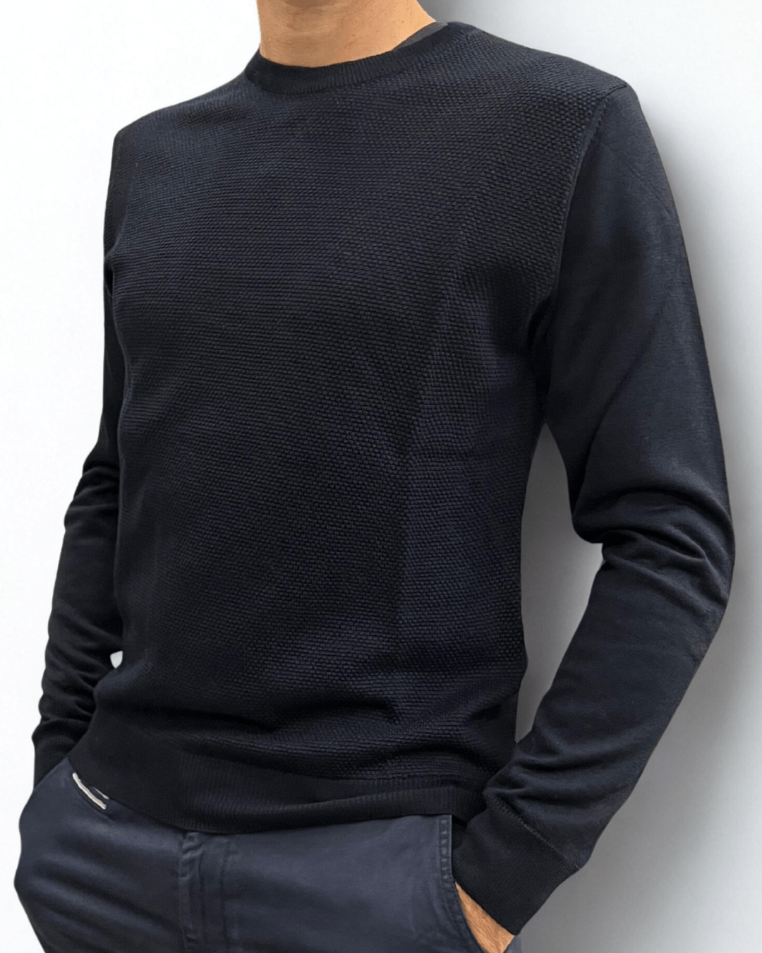 Maglione girocollo in lana merino V2 Brand - Seipuntozerostore