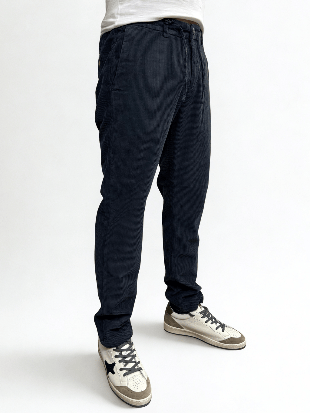 Pantalaccio Dylan Velvet Pants Blu Denim Lyle & Scott - Seipuntozerostore