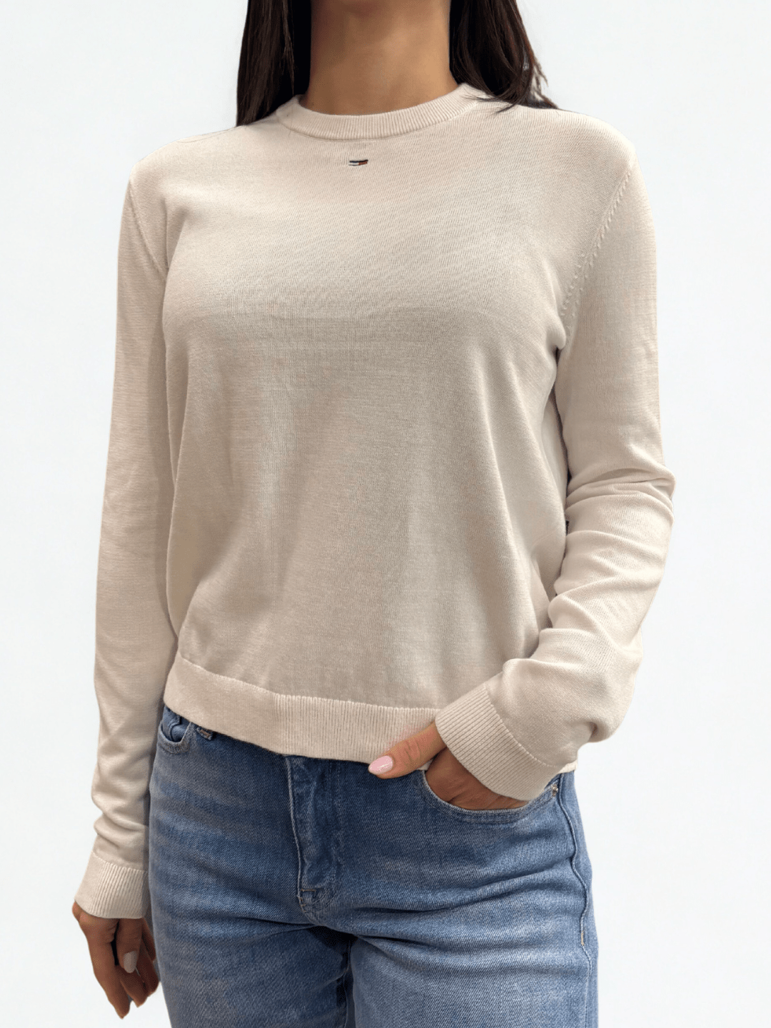 Pullover con bandierina ricamata Tommy Jeans - Seipuntozerostore