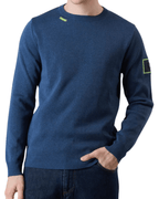 Maglione punto stoffa con patchwork ricamata in tessuto V2 - Seipuntozerostore