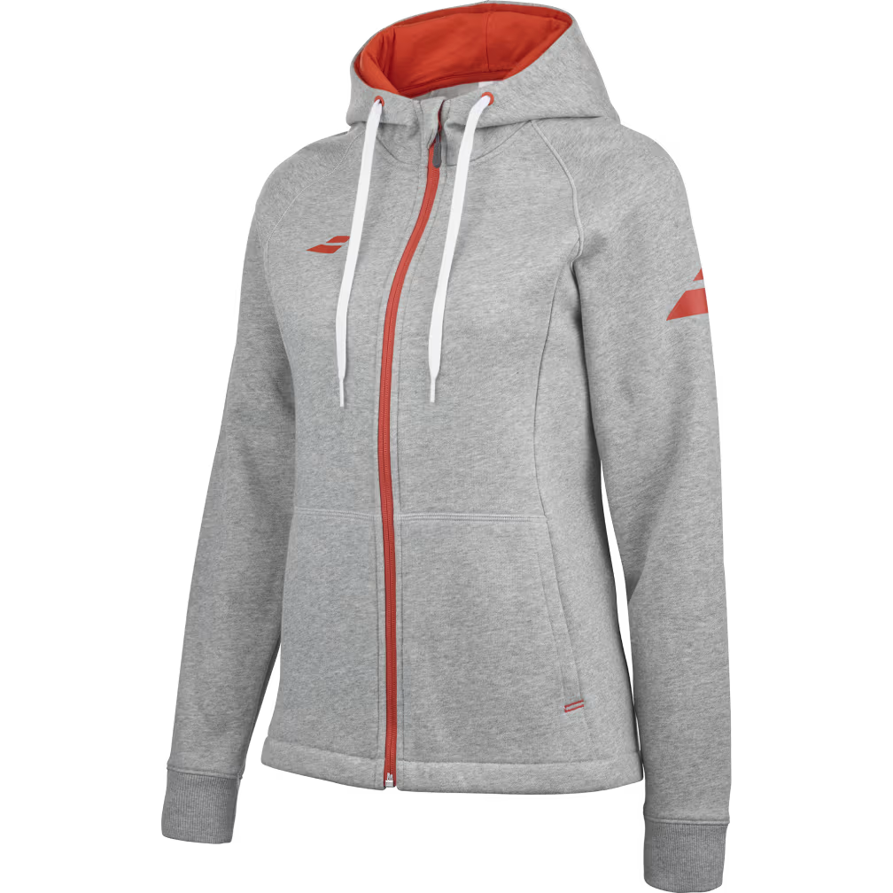 Felpa donna Excercise hood jacket grigio Babolat