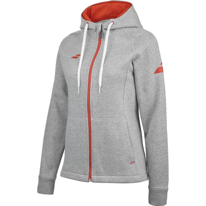 Felpa donna Excercise hood jacket grigio Babolat