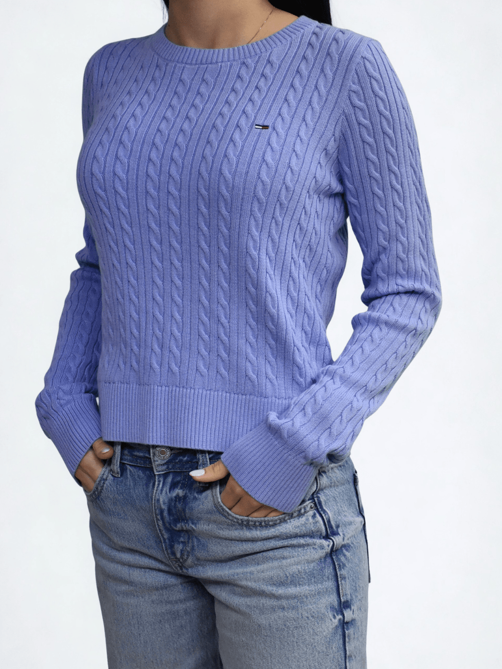 Pullover slim fit in maglia intrecciata Vintage Iris Tommy Jeans - Seipuntozerostore