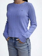 Pullover slim fit in maglia intrecciata Vintage Iris Tommy Jeans - Seipuntozerostore